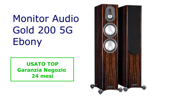 MONITOR AUDIO GOLD 200 5G Ebony (coppia) Usato Top