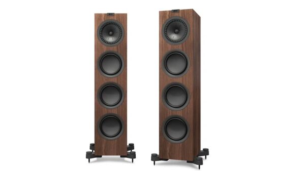 KEF Q750 diffusori da pavimento walnut noce coppia